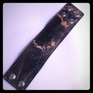 Leather wrist band